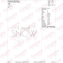 I Smell Snow Christmas Winter Embroidery Design