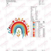 Rainbow Embroidery Design