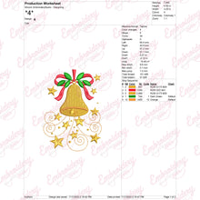 Christmas Jingle Bell Embroidery Design