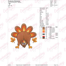 Thanksgiving Turkey Fun Embroidery Design