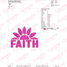 Faith Blossom Breast Cancer Embroidery Design