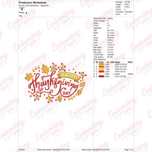 Happy Thanksgiving Day Machine Embroidery Design