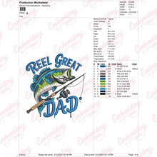 Reel Fishing Dad Embroidery Design