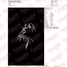 Cat Shadow Machine Embroidery Design