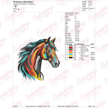 Horse Head Digital Embroidery Design