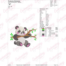 Cute Panda Machine Embroidery Design