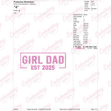 Girl Dad 2025 Embroidery Design