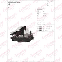 Horse Border Machine Embroidery Design