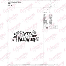 Happy Halloween Text Embroidery Design