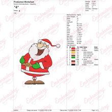 Laughs Santa Claus Christmas Embroidery Design