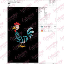 Chicken Pics Embroidery Design