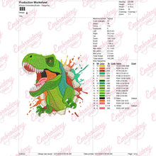 T-rex Dinosaur Machine Embroidery Design