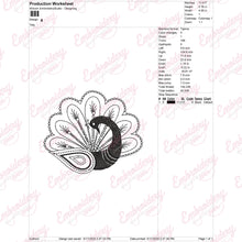 Decorative Peacock Embroidery Design