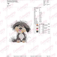 Shih Tzu Dog Embroidery Design