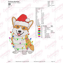 Christmas Corgi Delight Embroidery Design