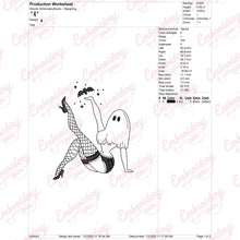 Freak in the Sheets Halloween Embroidery Design