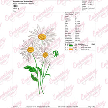 Lovely Daisy Flower Embroidery Design