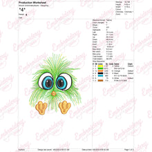 Green Angry Bird Embroidery Design