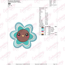 Funny Flower Embroidery Design