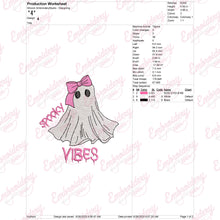 Halloween Spooky Vibes Embroidery Design