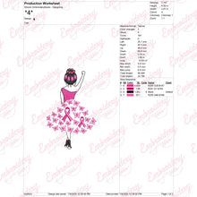 Breast Cancer Queen Embroidery Design