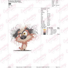 Stunning Crazy Dog Embroidery Design