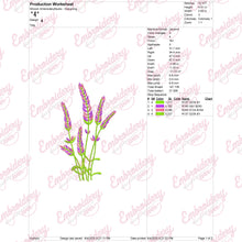 Lavender Embroidery Design