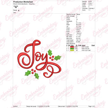 Christmas Joy Embroidery Design