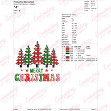 Merry Christmas Trees Free Digital Embroidery Design for Gifts | Instant & Free Download