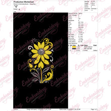Colorful Flowers Embroidery Design