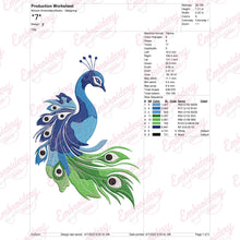 Beautiful Peacock Machine Embroidery Design
