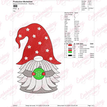 Christmas Gnome With Ornament Embroidery Design