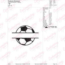 Soccer Ball Name Frame Embroidery Design