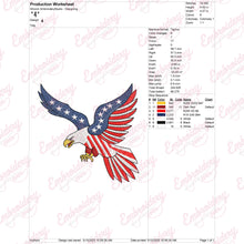 The Flag Bearer Eagle Embroidery Design