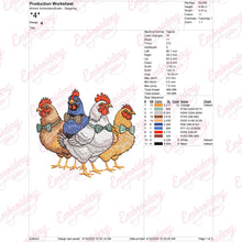 Cute Chickens Machine Embroidery Design