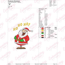 Jolly Santa Christmas Embroidery Design