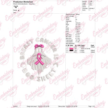 Breast Cancer Is Boo Sheet Embroidery Design