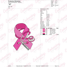 Nurse Life Breast Cancer Awareness Embroidery Design