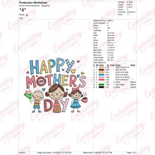Happy Mother's Day Embroidery Design