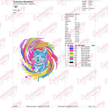 Baby Cat Kitten Cartoon Embroidery Design