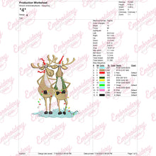 Christmas Reindeer Fun Embroidery Design