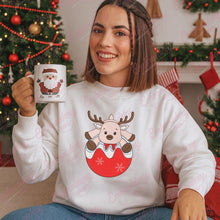 Christmas Baby Reindeer Free Digital Machine Embroidery Design for Gifts, Holiday Decorations | Free & Instant Download