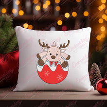 Christmas Baby Reindeer Free Digital Machine Embroidery Design for Gifts, Holiday Decorations | Free & Instant Download
