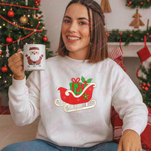 Christmas Santa Sleigh Free Digital Machine Embroidery Design | A Festive Digital Download | Instant & Free Download