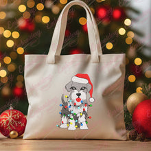 Christmas Santa Schnauzer Dog Free Digital Machine Embroidery Design for Gifts, Holiday Decorations | Free & Instant Download