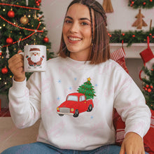 Christmas Tree in a Red Truck Free Digital Machine Embroidery Design for Gifts | Instant & Free Download
