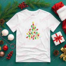 Festive Christmas Tree with Lights Free Digital Machine Embroidery Design for Gifts, Holiday Decorations | Free & Instant Download