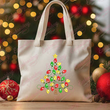 Festive Christmas Tree with Lights Free Digital Machine Embroidery Design for Gifts, Holiday Decorations | Free & Instant Download