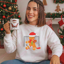 Funny Christmas Hockey Goalie Gingerbread Free Digital Embroidery Design | Instant & Free Download