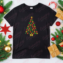 Funny Dog Paws Prints Christmas Tree Free Digital Machine Embroidery Design for Gifts | Free & Instant Download